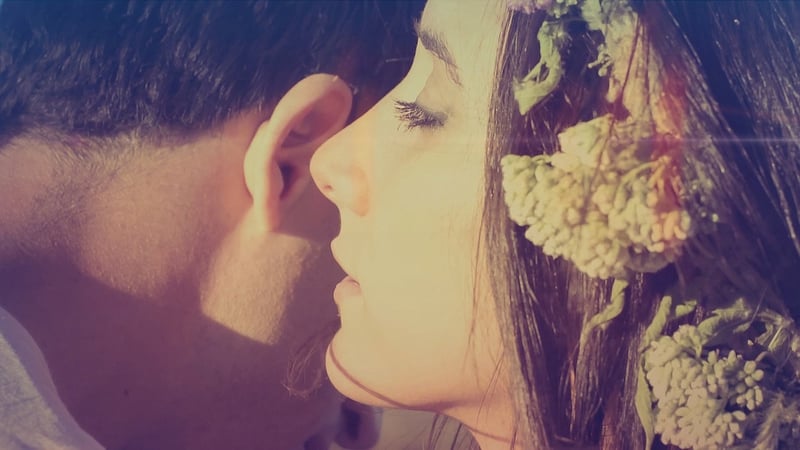 Woman whispering secrets